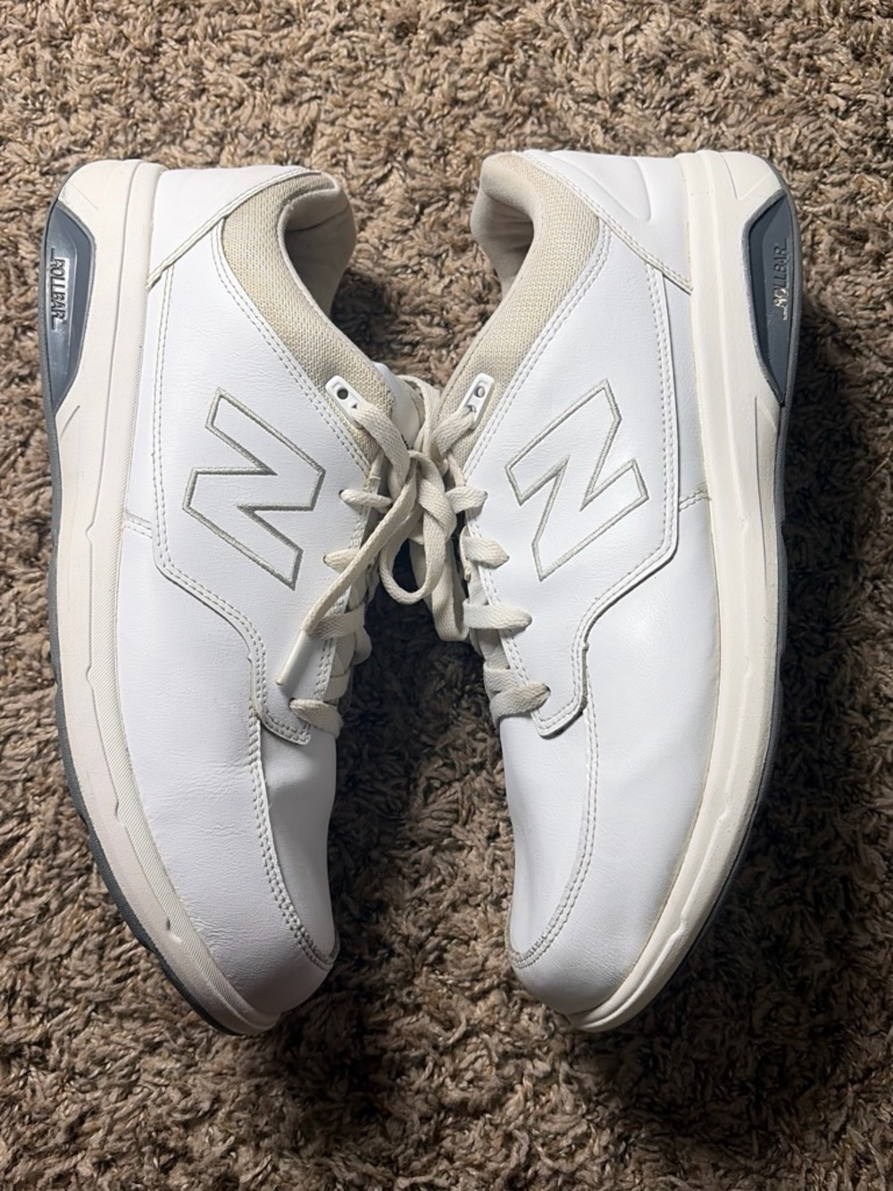 New Balance 813v1 Men’s 13 6E XX Wide White Leather Walking Shoes MW813WT